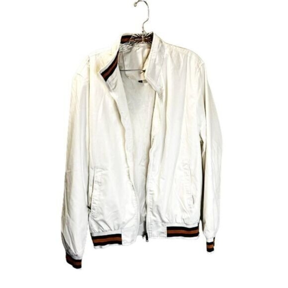 Varsity Bomber Jacket Casual Jacket Zip Up Lightweight Sportswear‎ Windbreaker - Picture 3 of 8